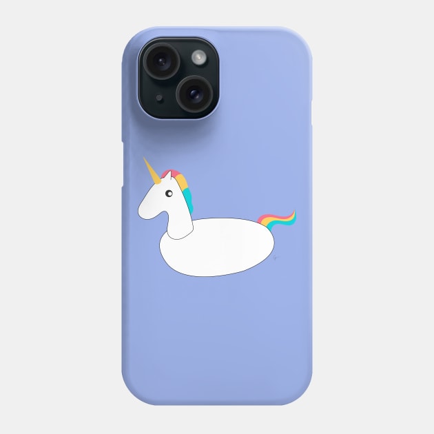 Unicorn Summer Pool Float Phone Case by lymancreativeco