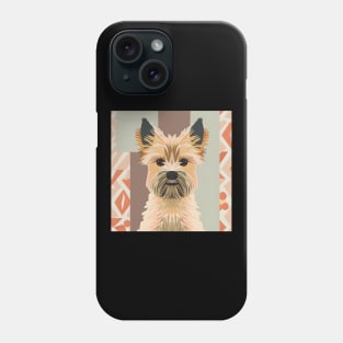 70s Cairn Terrier Vibes: Pastel Pup Parade Phone Case