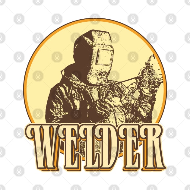 Welder drawing with retro style by KondeHipe