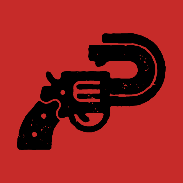 Funny Gun Stencil Silhouette by AustralianMate