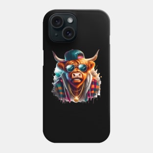 Hip Hop Highland Cow Phone Case