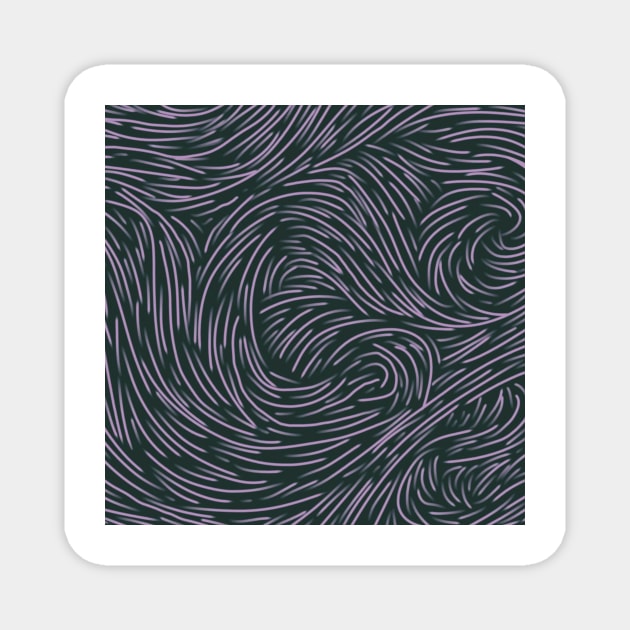 abstract lines coalesce colorful  pattern Magnet by Darksavage