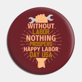 Labour Day USA Pin