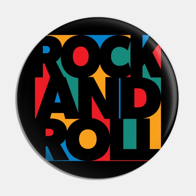 Rock And Roll Color Block Pin by wickedpretty