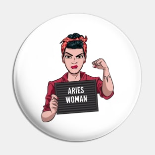 Aries Woman Pin