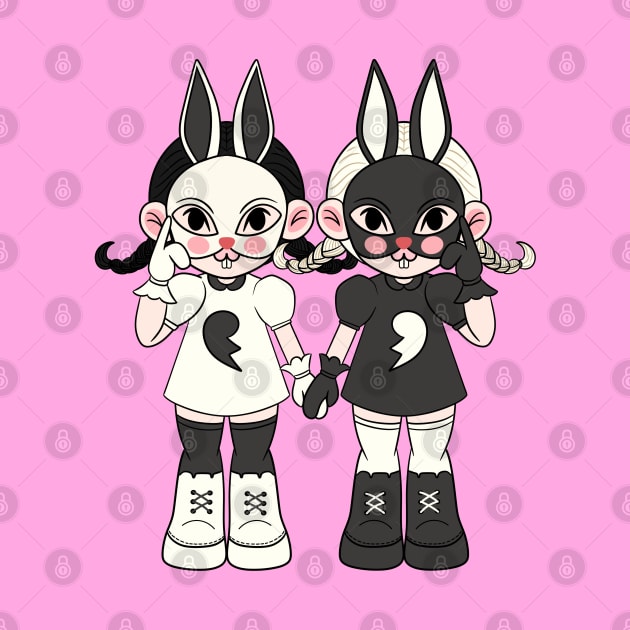 Twins Rabbit Girl by Studio Marita