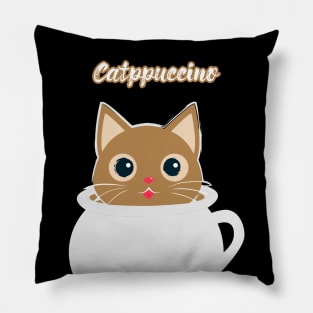 Cat-ppuccino Coffee Cats Pillow