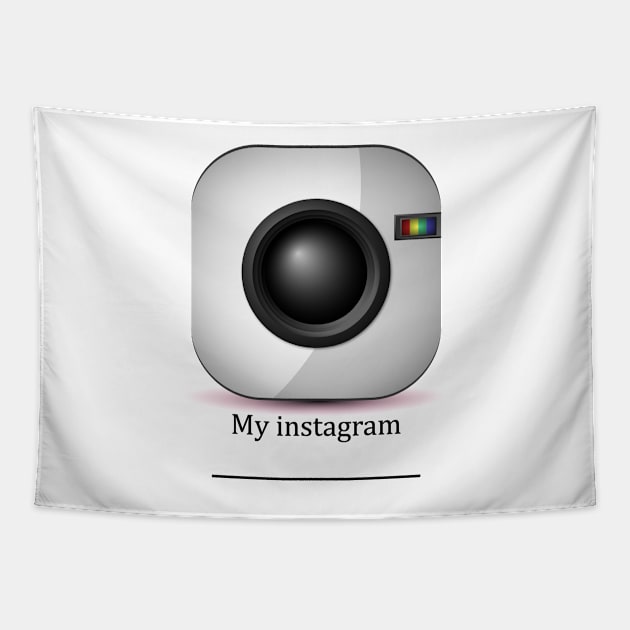 My instagram Tapestry by Kompotius