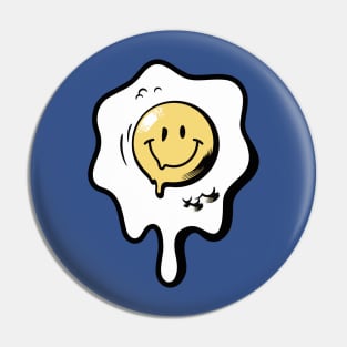 Smiley Face Egg Pin