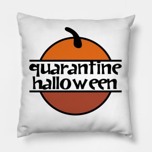 Pumpkin Quarantine Halloween on White Pillow