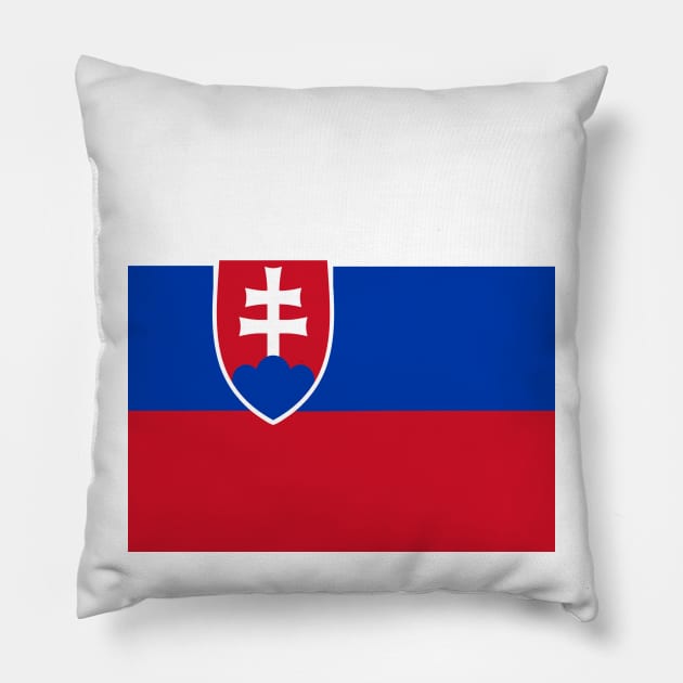 Slovakia flag Pillow by flag for all