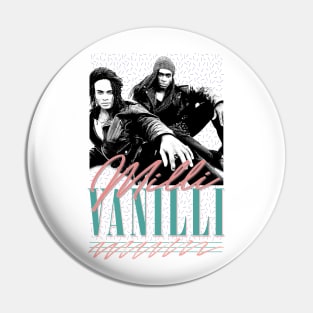 Milli Vanilli \/\/\ Retro Style Aesthetic Design Pin