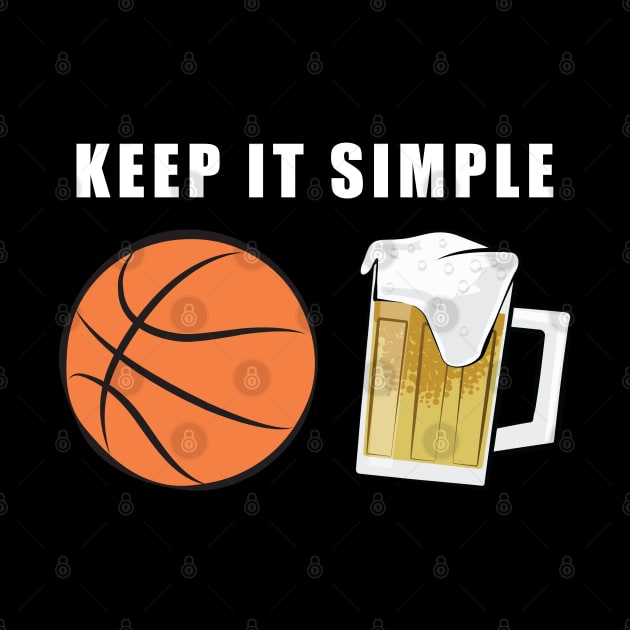 Keep It Simple - Basketball and Beer by DesignWood-Sport