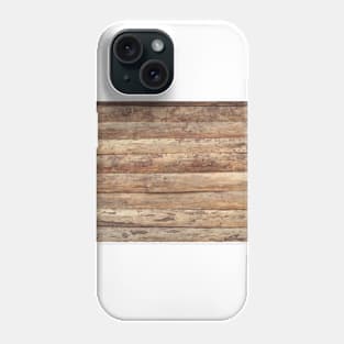 Brown dried log lumber Phone Case