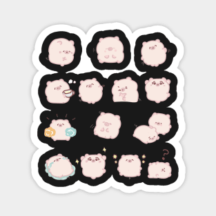 pig kawaii cute Magnet