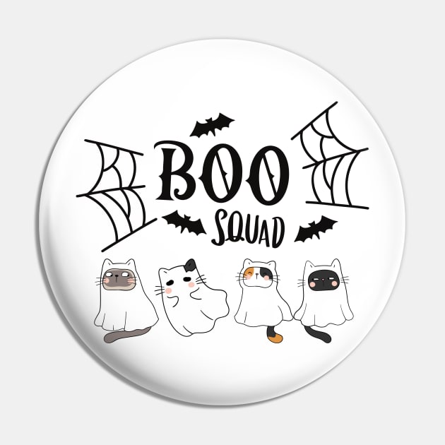 Boo squad Ghost Cat Pin by Mplanet