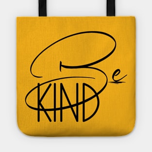 Be Kind Yellow Positive Inspirational Christian Faith Based Design Tote