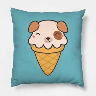 Kawaii Cute Puppy Dog Ice Cream Pillow