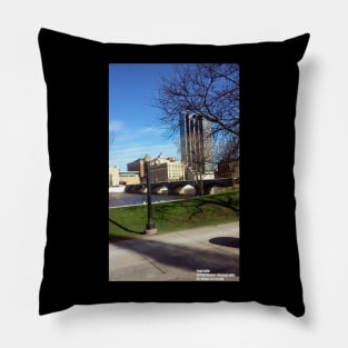 Grand Rapids Skyline Daytime Pillow