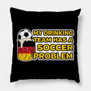 German Soccer Drinking Team Pillow