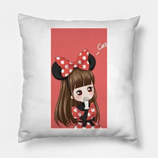 Famale couple red Pillow