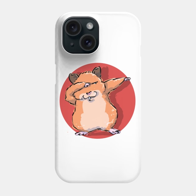 Funny Dabbing Dancing Hamster Pet Phone Case by PhantomDesign