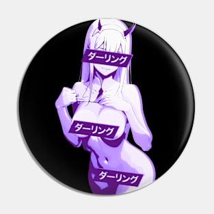 ダーリング Daringu #5 Purple Zero Two Darling Franxx Glitch Edit Pin