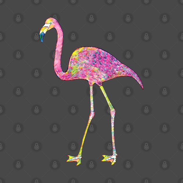 Flamingo Mosaic by Rosemarie Guieb Designs