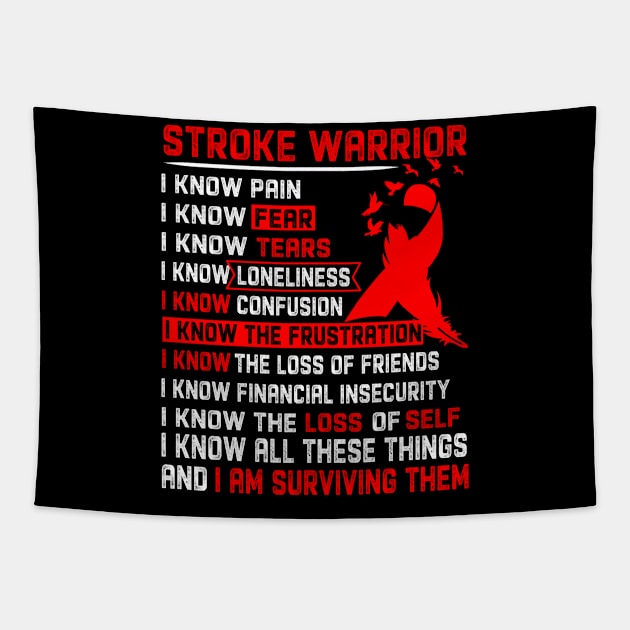 Stroke Awareness Support Stroke Warrior Gifts Tapestry by ThePassion99