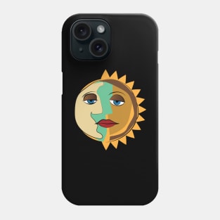 Sun and Moon Picasso Style Phone Case