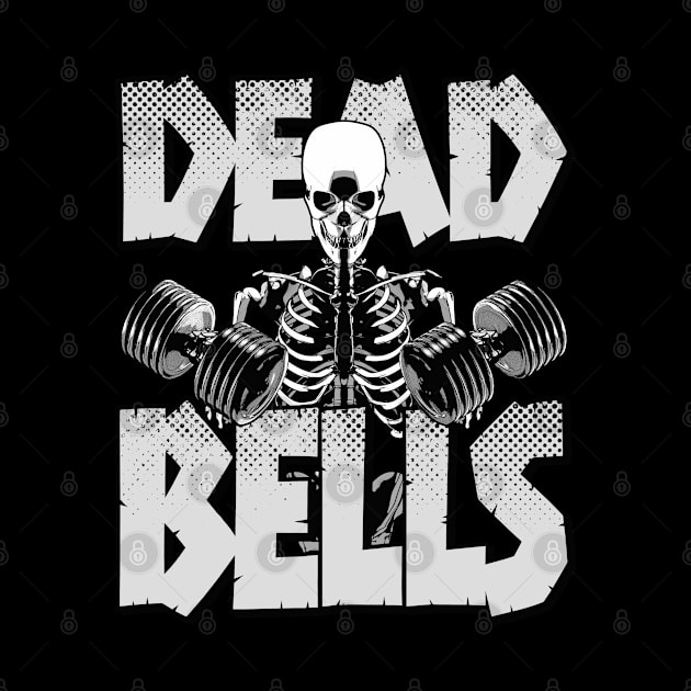 Halloween Workout Dead Bells Skull Bodybuilder by Grandeduc