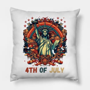 4th of July Independent Day USA Pillow