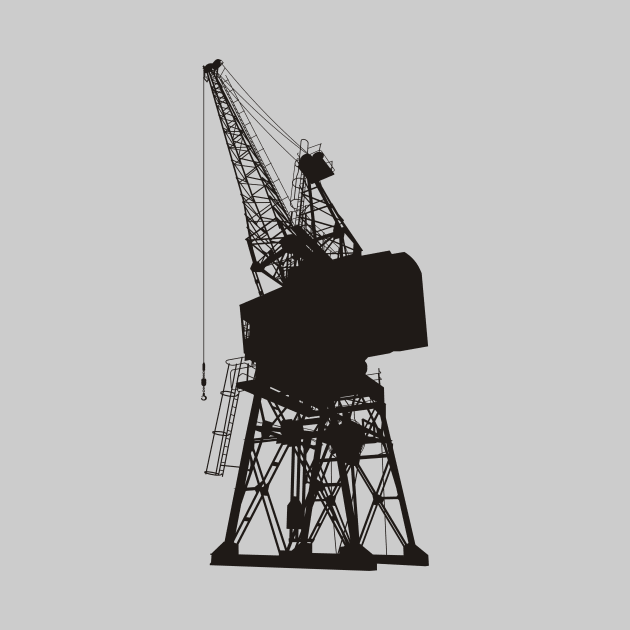 Dockyard Crane Black by sifis