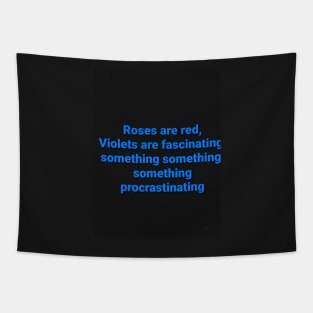 Procrastination poem Tapestry