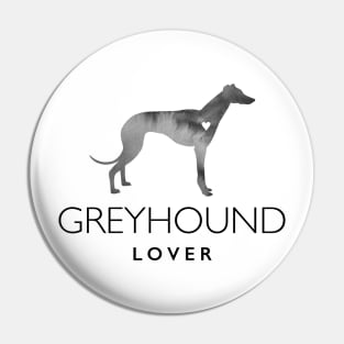 Greyhound Dog Lover Gift - Ink Effect Silhouette Pin