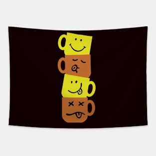 Coffee Cup Emoji Tapestry