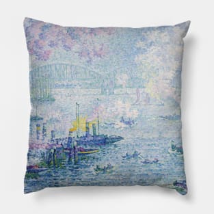 The Port of Rotterdam by Paul Signac Pillow