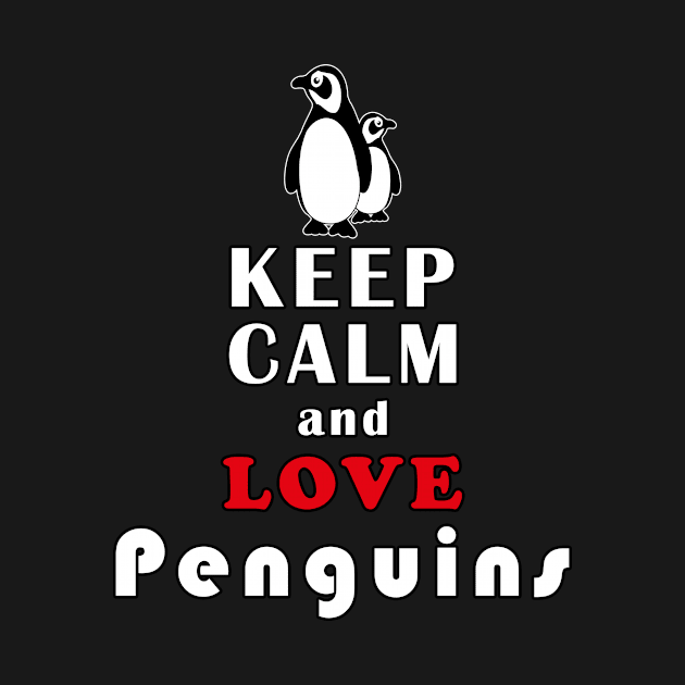 Keep calm and love penguins by Mamon