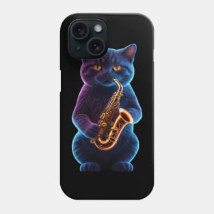 Saxophone Cat Phone Case