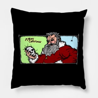 Dark and Gritty Gothic Scary Santa Claus Pillow