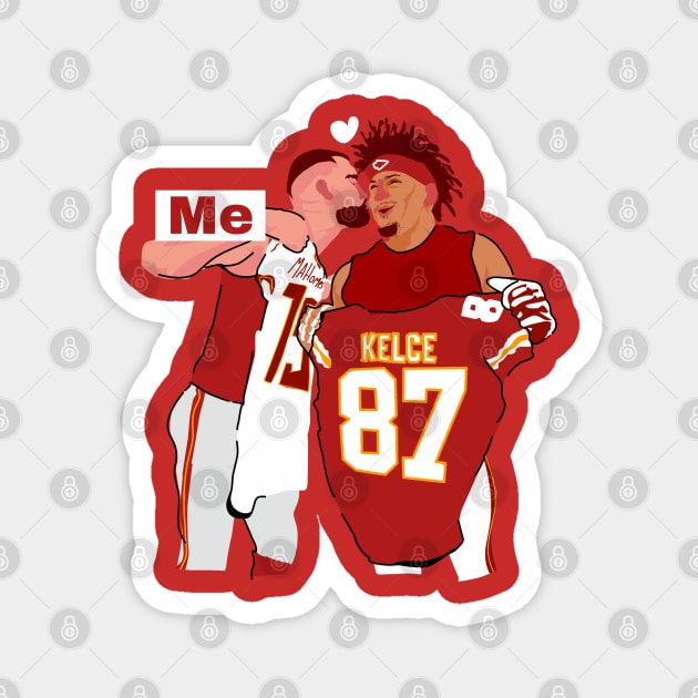 Mahomes fans Magnet by Mic jr