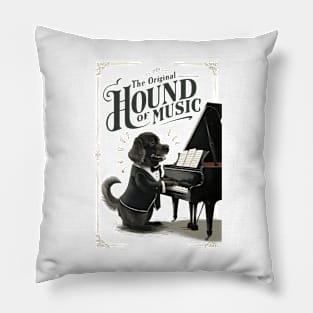 Newfoundland Dog Classic Piano Player Funny Pillow