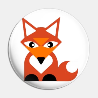 Cute fox digital art, vector art for children and for fox lovers Pin