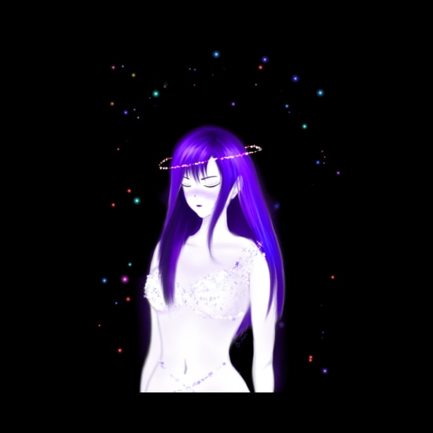 Galaxy moon girl by Ji_nani