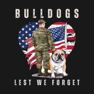 Bulldogs Lest We Forget T-Shirt