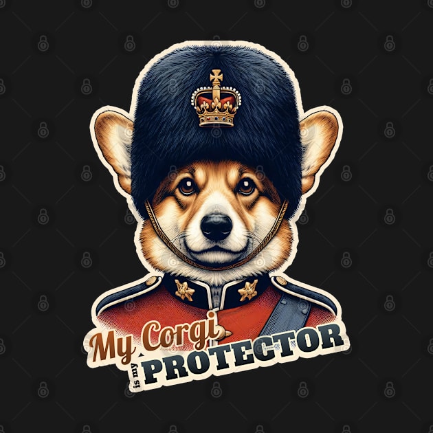 Corgi King Queen guard by k9-tee