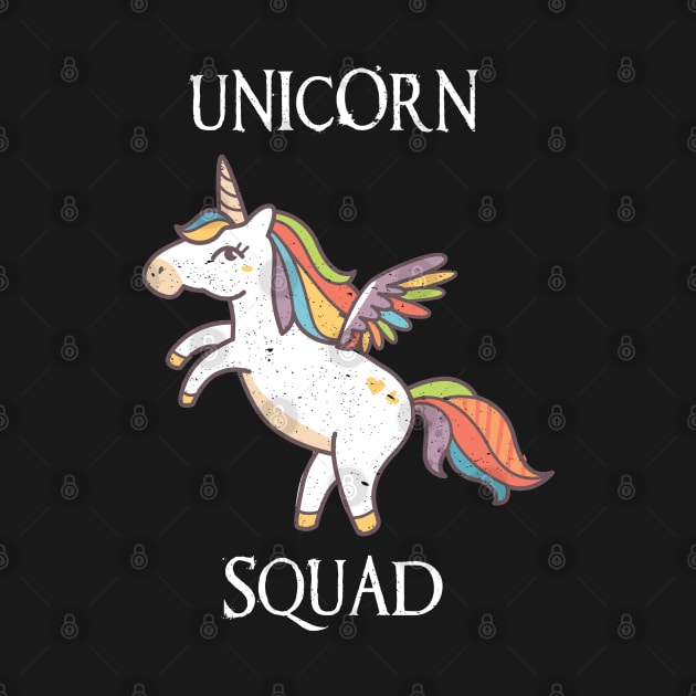Unicorn Squad graphic for Girls Funny Unicorn print by merchlovers