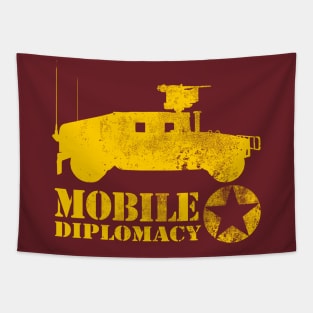 Army 4x4 Military Humor - Mobile Diplomacy Tapestry