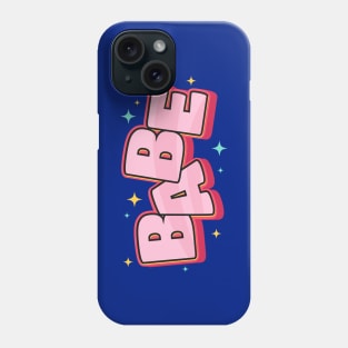 Babe text design Phone Case