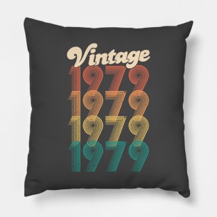 40th Birthday Gift - Vintage 1979 T-Shirt Classic Women Men Pillow